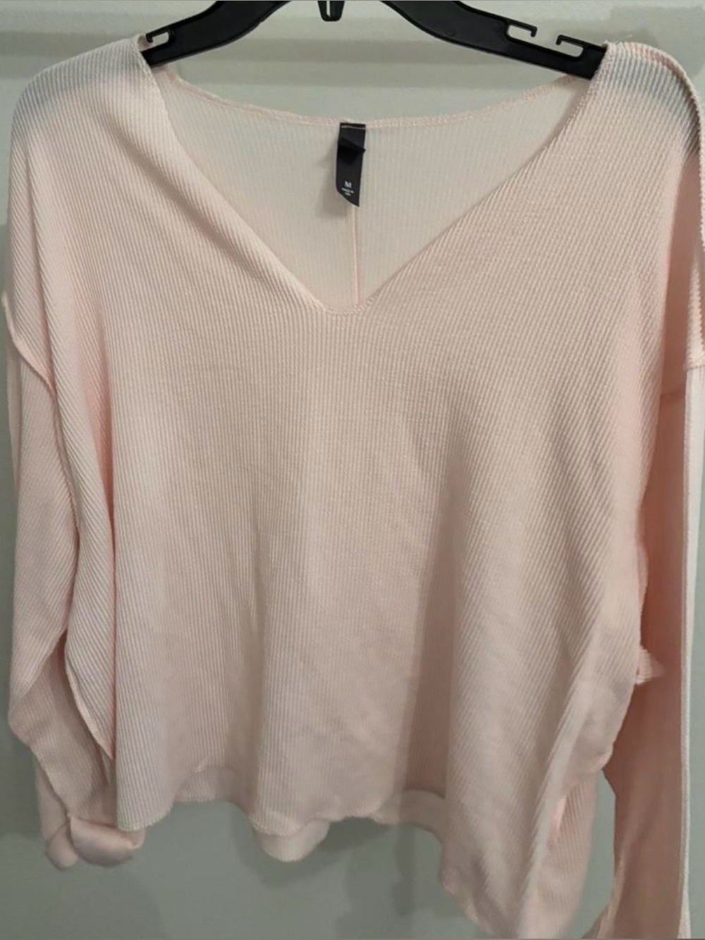 pink lightweight Vneck sweater